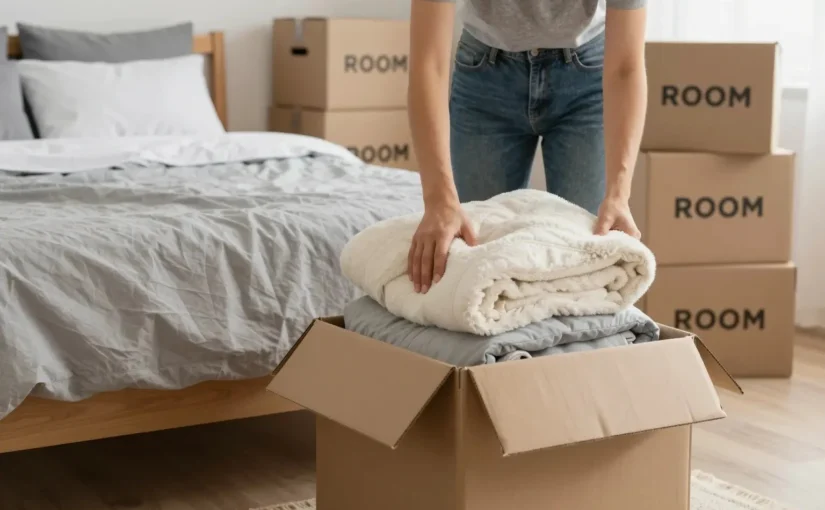 How to pack bedding for moving